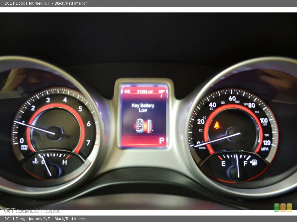 Black/Red Interior Gauges for the 2011 Dodge Journey R/T #88839253