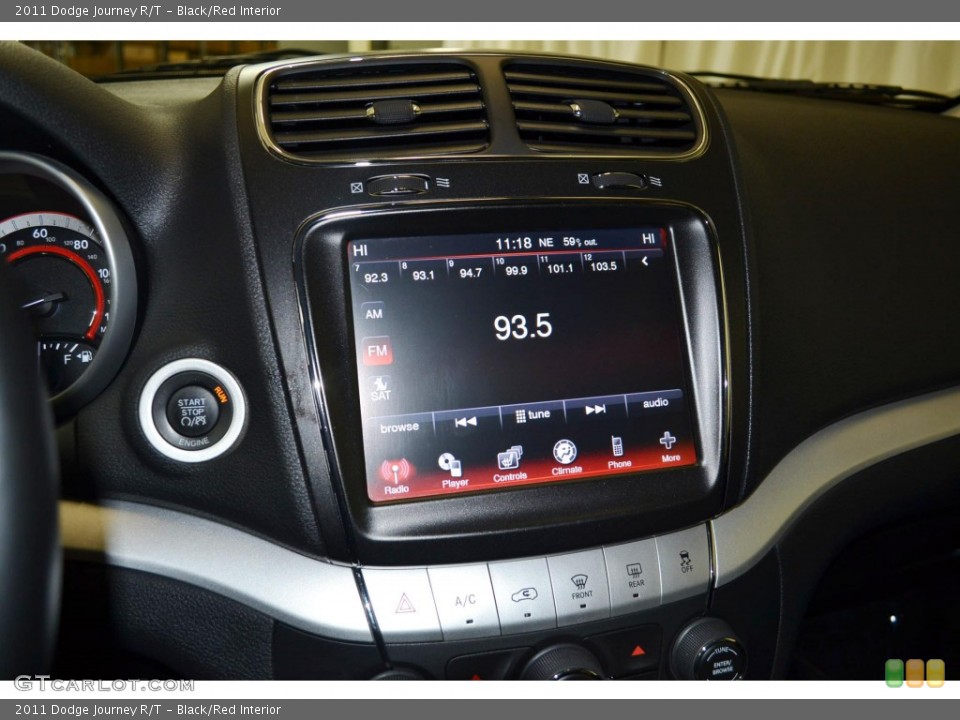 Black/Red Interior Controls for the 2011 Dodge Journey R/T #88839356