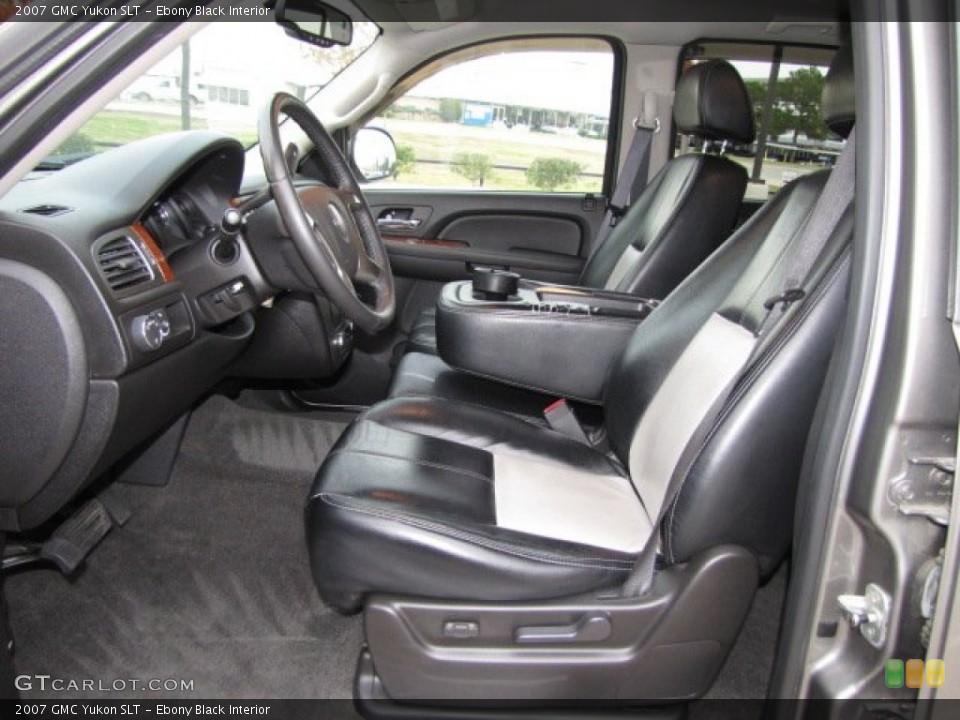 Ebony Black Interior Front Seat for the 2007 GMC Yukon SLT #88840384