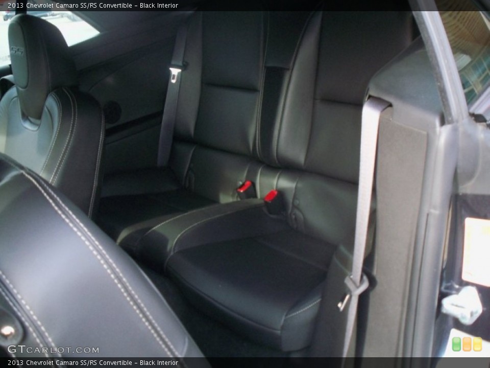 Black Interior Rear Seat for the 2013 Chevrolet Camaro SS/RS Convertible #88840951
