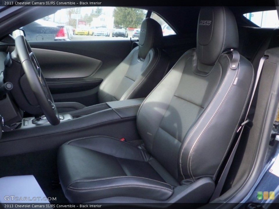 Black Interior Front Seat for the 2013 Chevrolet Camaro SS/RS Convertible #88841101