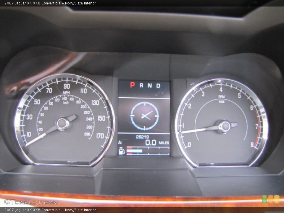 Ivory/Slate Interior Gauges for the 2007 Jaguar XK XK8 Convertible #88841557
