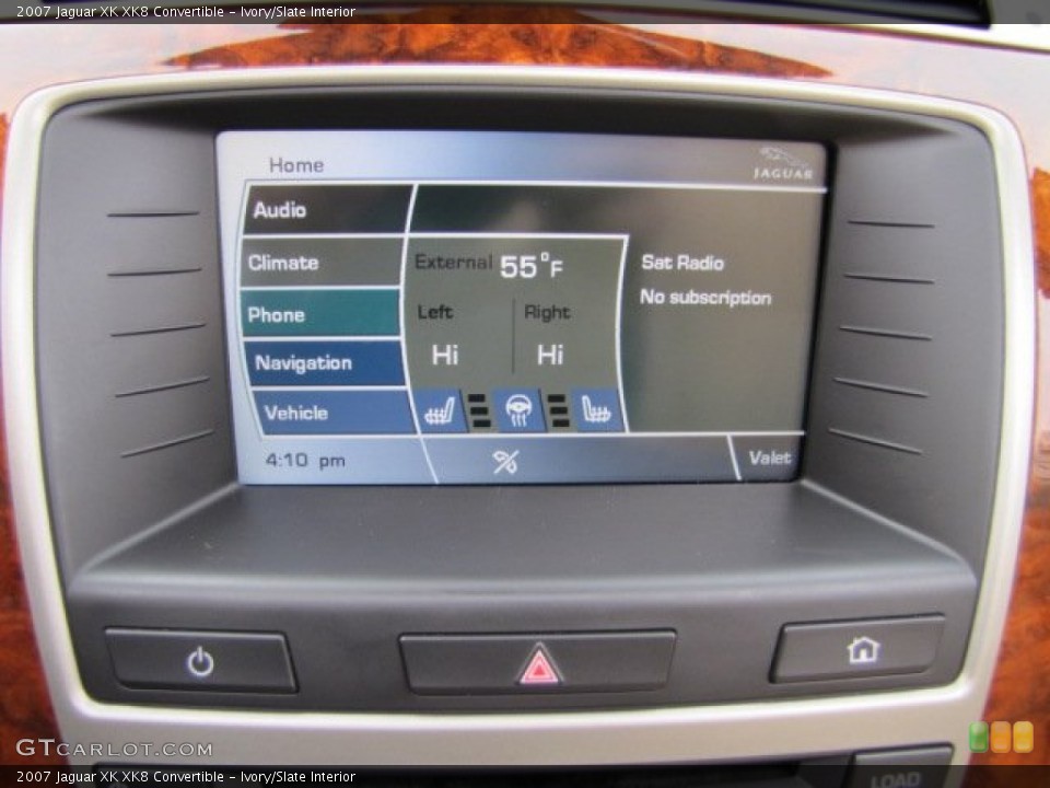 Ivory/Slate Interior Controls for the 2007 Jaguar XK XK8 Convertible #88841598