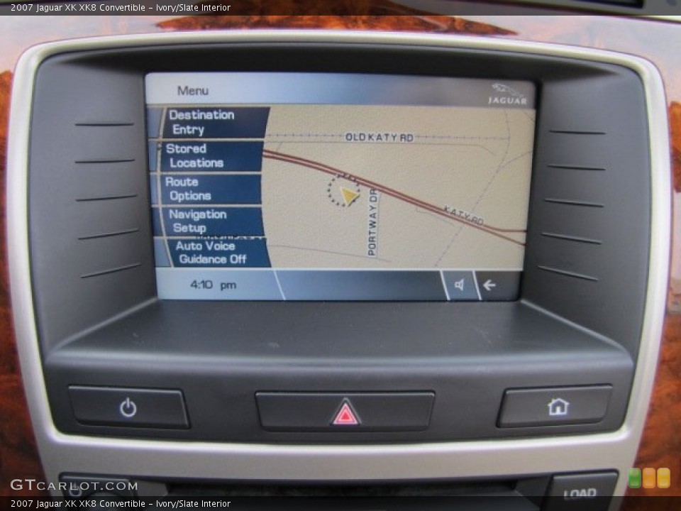 Ivory/Slate Interior Navigation for the 2007 Jaguar XK XK8 Convertible #88841617
