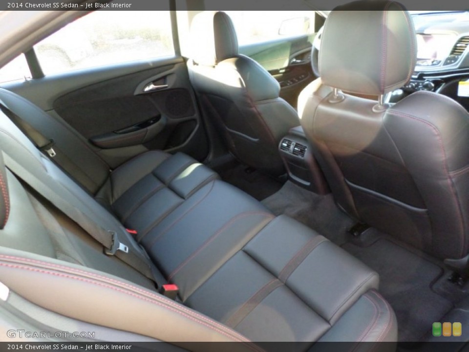 Jet Black Interior Rear Seat for the 2014 Chevrolet SS Sedan #88841668
