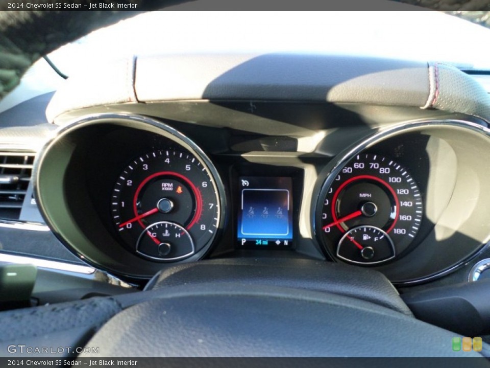 Jet Black Interior Gauges for the 2014 Chevrolet SS Sedan #88841770