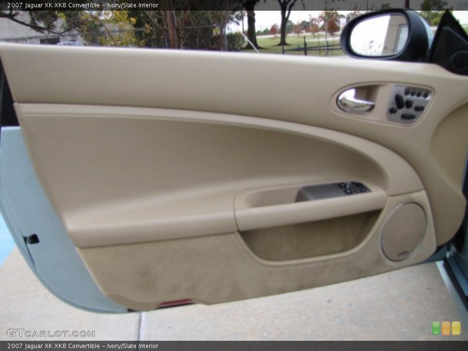 Ivory/Slate Interior Door Panel for the 2007 Jaguar XK XK8 Convertible #88841896