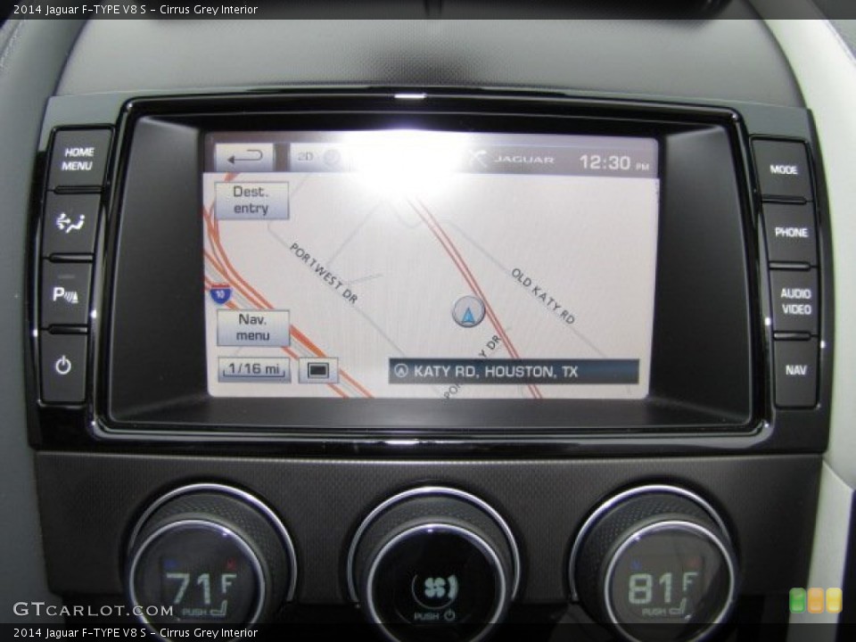Cirrus Grey Interior Navigation for the 2014 Jaguar F-TYPE V8 S #88844845