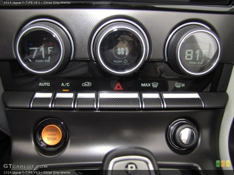 Cirrus Grey Interior Controls for the 2014 Jaguar F-TYPE V8 S #88844881
