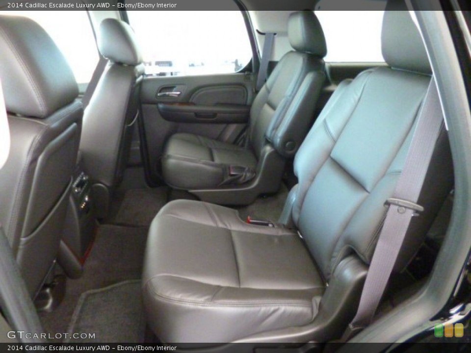 Ebony/Ebony Interior Rear Seat for the 2014 Cadillac Escalade Luxury AWD #88845727