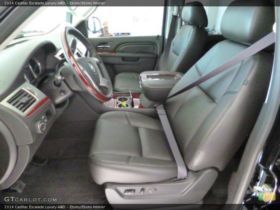 Ebony/Ebony Interior Front Seat for the 2014 Cadillac Escalade Luxury AWD #88845766