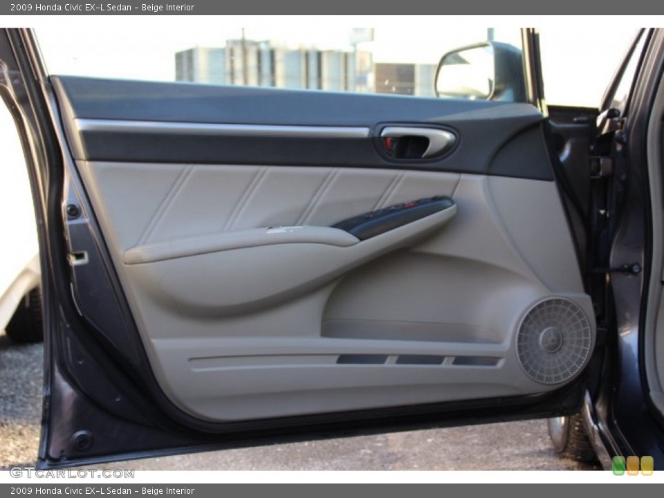 Beige Interior Door Panel for the 2009 Honda Civic EX-L Sedan #88845990