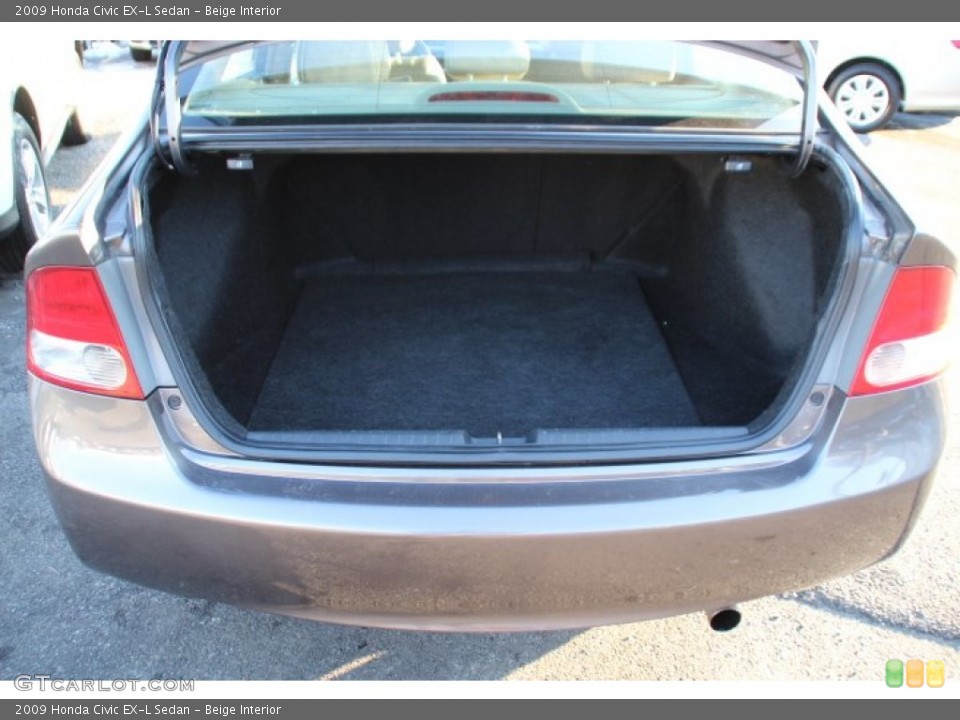 Beige Interior Trunk for the 2009 Honda Civic EX-L Sedan #88846114