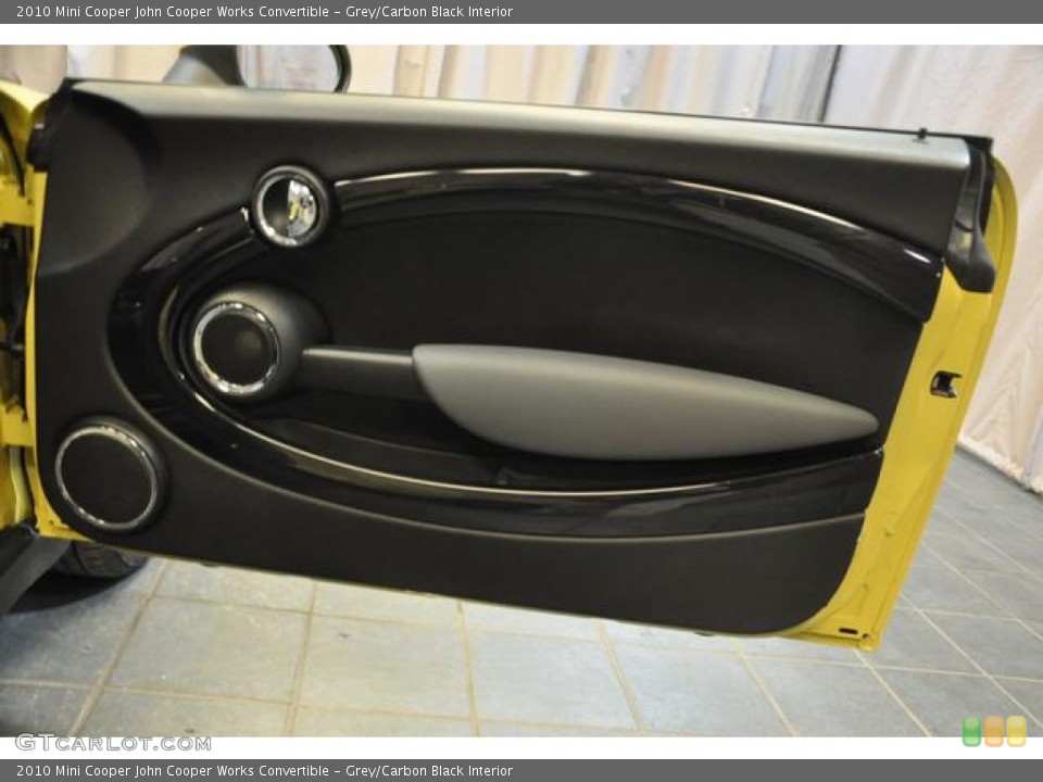 Grey/Carbon Black Interior Door Panel for the 2010 Mini Cooper John Cooper Works Convertible #88848148