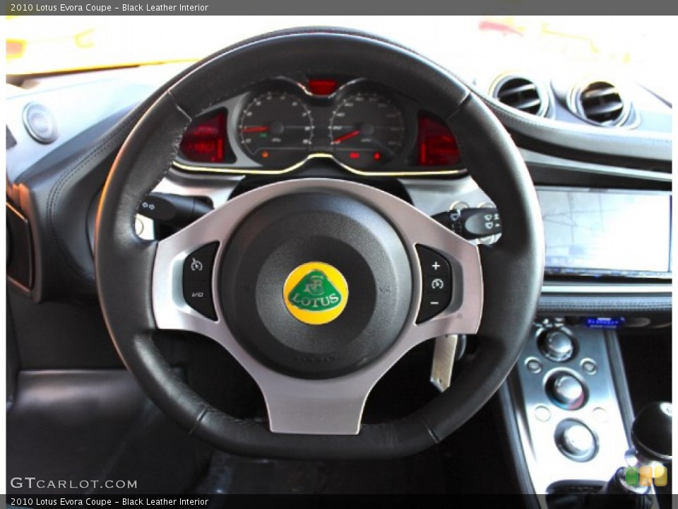 Black Leather Interior Steering Wheel for the 2010 Lotus Evora Coupe #88850455