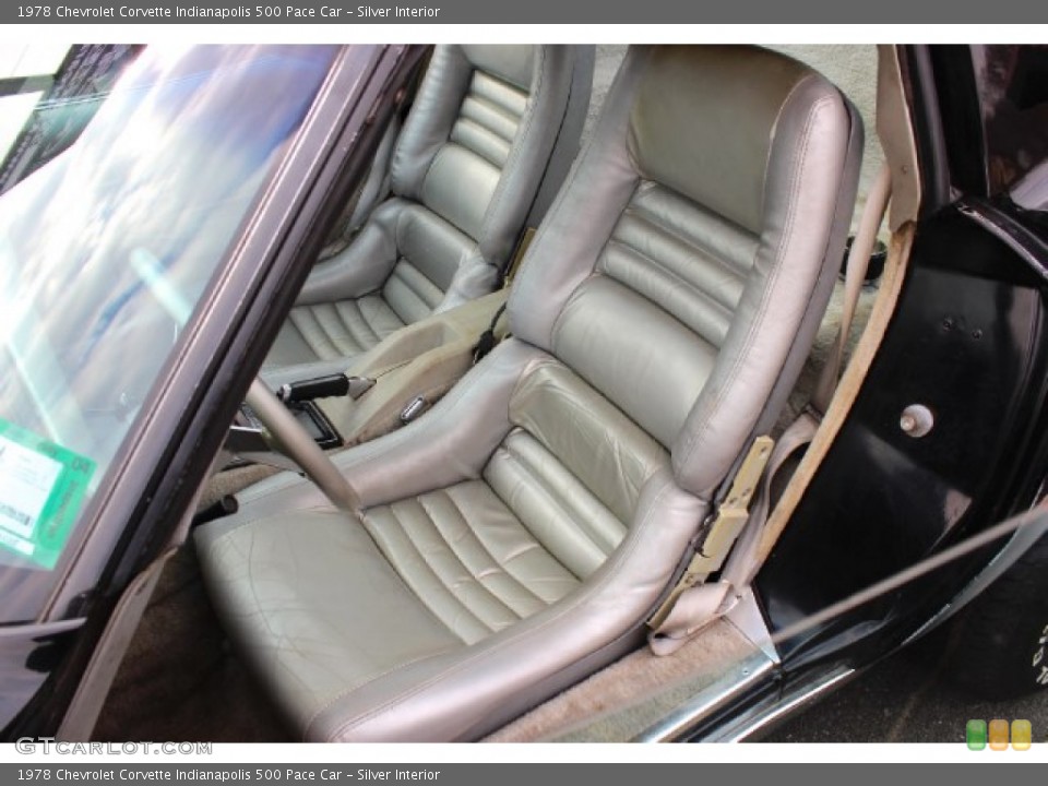 Silver Interior Front Seat for the 1978 Chevrolet Corvette Indianapolis 500 Pace Car #88851331