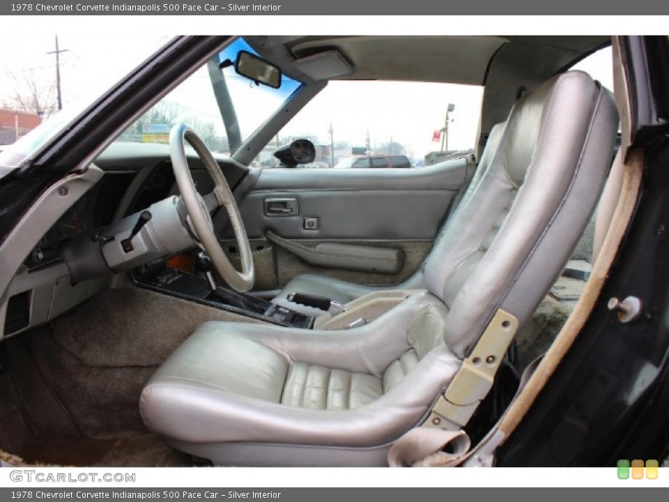 Silver Interior Photo for the 1978 Chevrolet Corvette Indianapolis 500 Pace Car #88851349