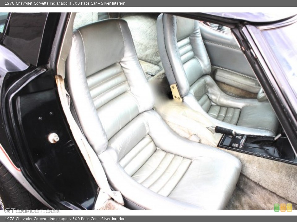 Silver Interior Front Seat for the 1978 Chevrolet Corvette Indianapolis 500 Pace Car #88851428