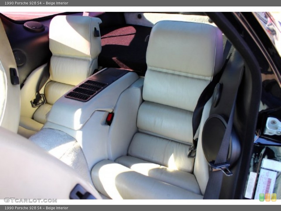 Beige Interior Rear Seat for the 1990 Porsche 928 S4 #88851736