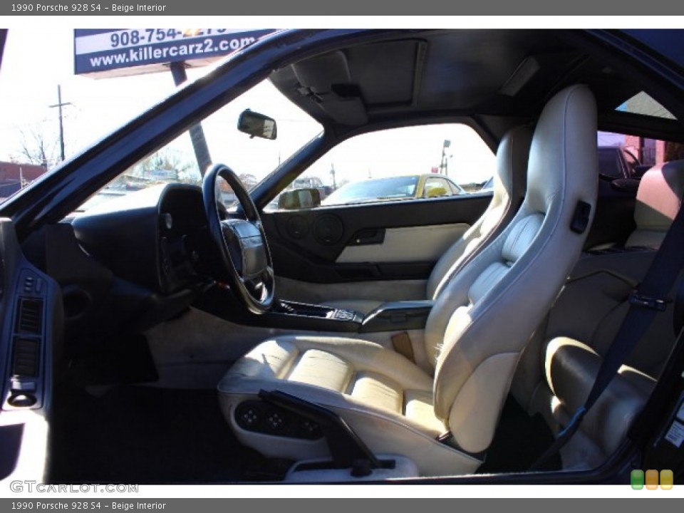 Beige Interior Front Seat for the 1990 Porsche 928 S4 #88851809