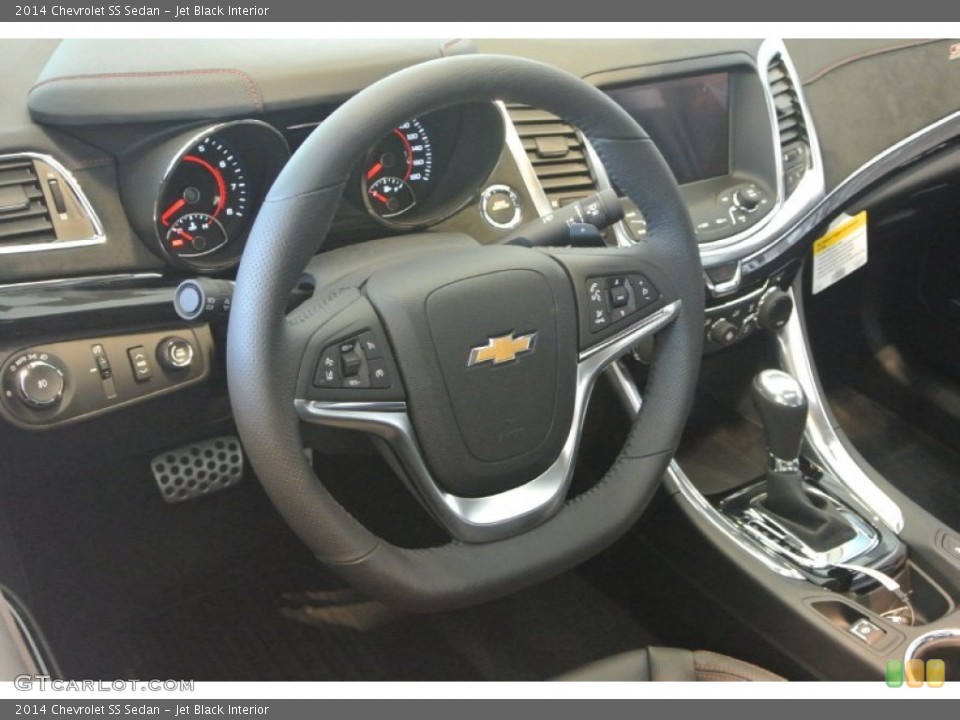 Jet Black Interior Steering Wheel for the 2014 Chevrolet SS Sedan #88854484