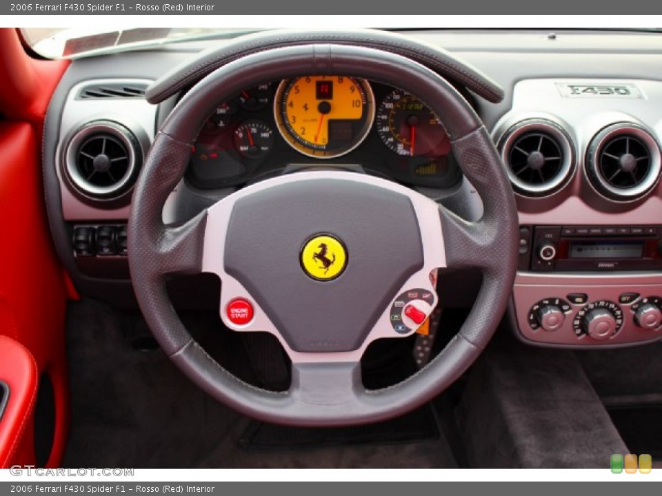 Rosso (Red) Interior Steering Wheel for the 2006 Ferrari F430 Spider F1 #88857505