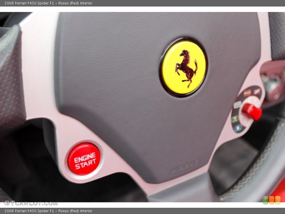Rosso (Red) Interior Controls for the 2006 Ferrari F430 Spider F1 #88857541