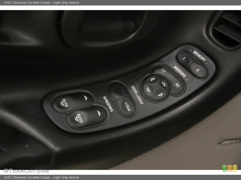 Light Gray Interior Controls for the 2002 Chevrolet Corvette Coupe #88859101
