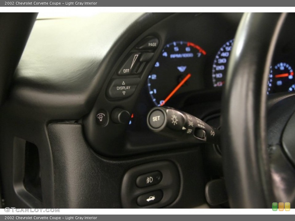 Light Gray Interior Controls for the 2002 Chevrolet Corvette Coupe #88859149