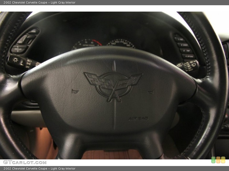 Light Gray Interior Steering Wheel for the 2002 Chevrolet Corvette Coupe #88859173