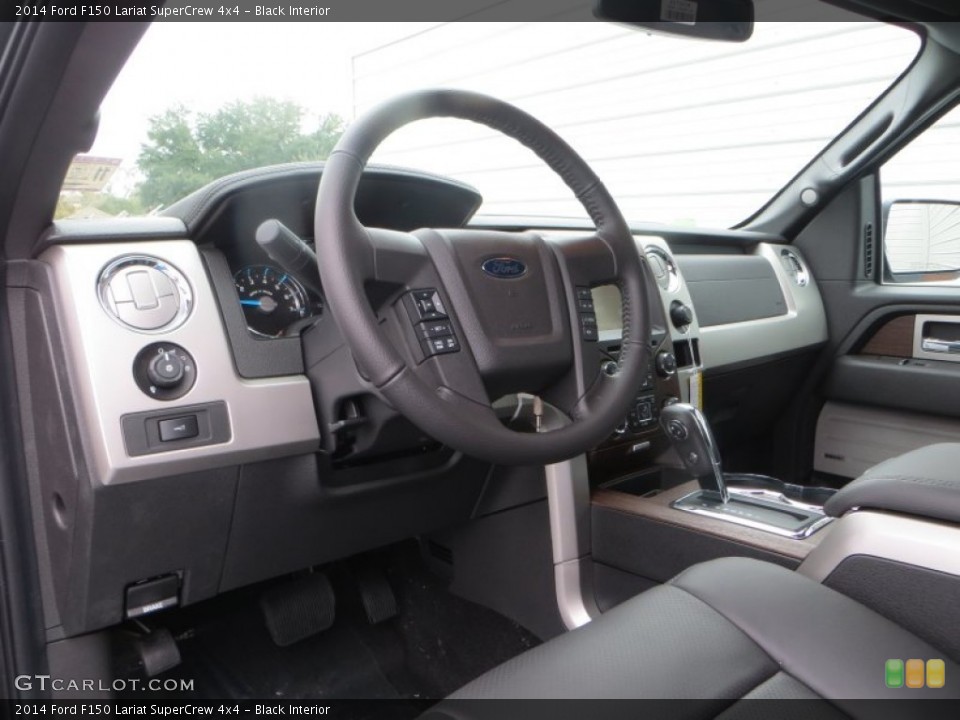 Black Interior Prime Interior for the 2014 Ford F150 Lariat SuperCrew 4x4 #88861695
