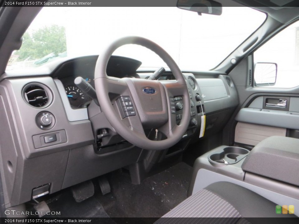 Black Interior Prime Interior for the 2014 Ford F150 STX SuperCrew #88862104