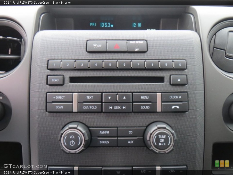Black Interior Controls for the 2014 Ford F150 STX SuperCrew #88862148