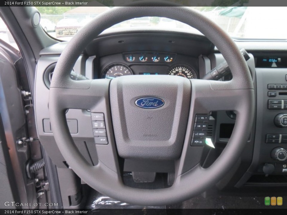Black Interior Steering Wheel for the 2014 Ford F150 STX SuperCrew #88862164
