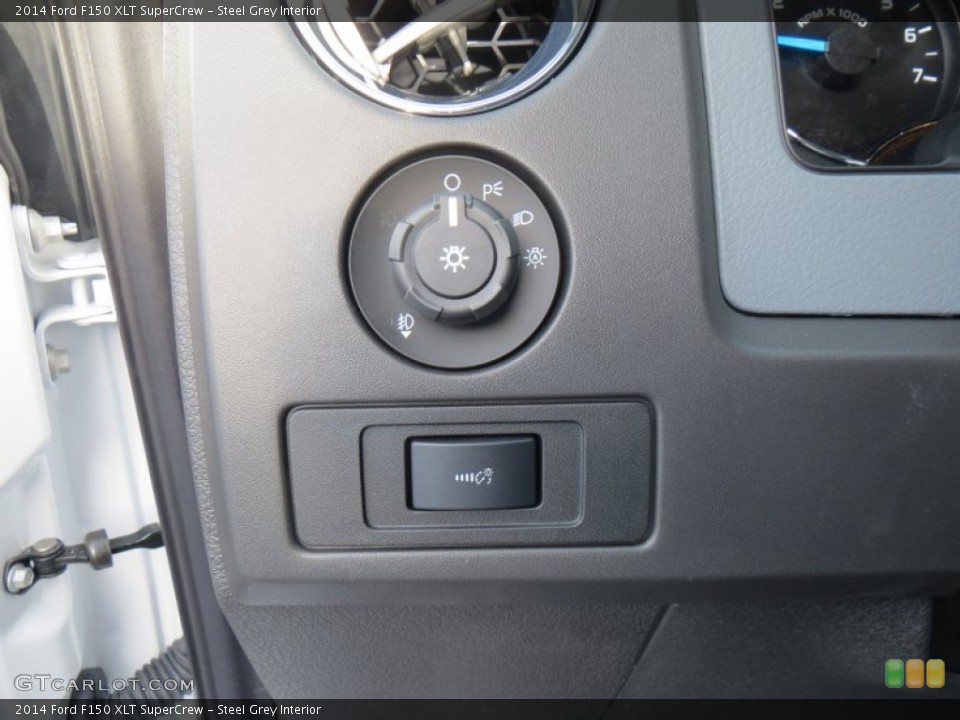 Steel Grey Interior Controls for the 2014 Ford F150 XLT SuperCrew #88862548