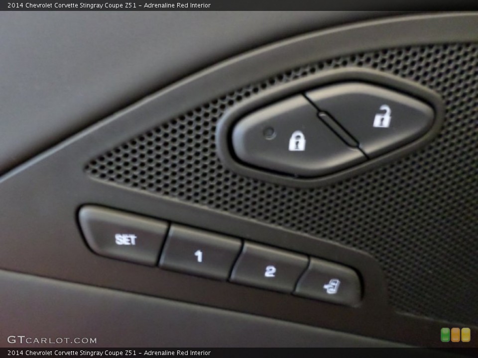 Adrenaline Red Interior Controls for the 2014 Chevrolet Corvette Stingray Coupe Z51 #88866675
