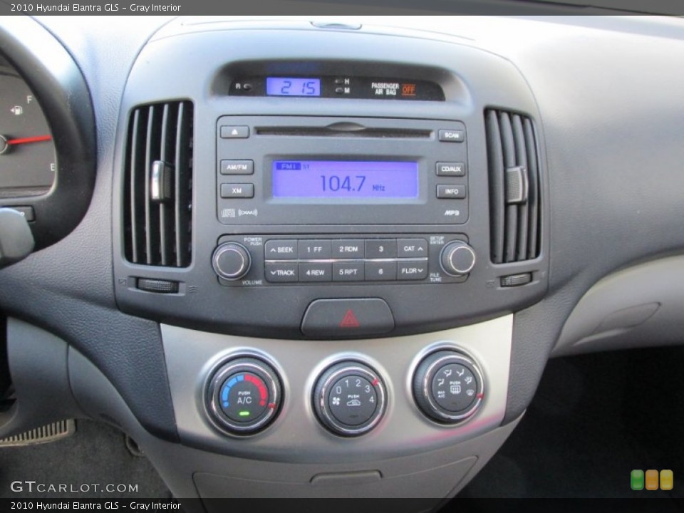 Gray Interior Controls for the 2010 Hyundai Elantra GLS #88870380