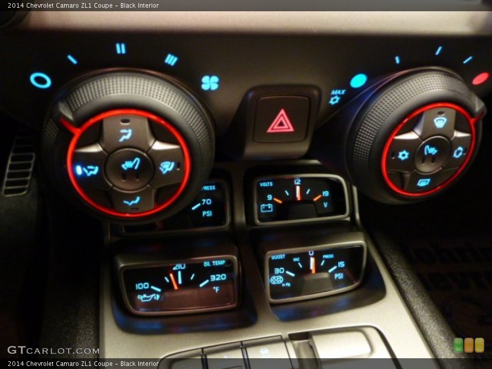 Black Interior Controls for the 2014 Chevrolet Camaro ZL1 Coupe #88873065