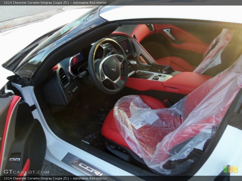 Adrenaline Red Interior Prime Interior for the 2014 Chevrolet Corvette Stingray Coupe Z51 #88880277