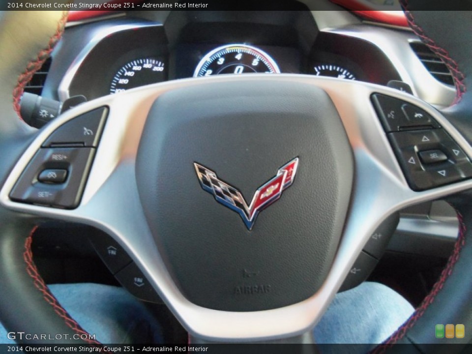 Adrenaline Red Interior Controls for the 2014 Chevrolet Corvette Stingray Coupe Z51 #88880310