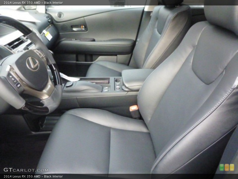 Black Interior Front Seat for the 2014 Lexus RX 350 AWD #88882122