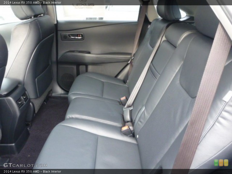 Black Interior Rear Seat for the 2014 Lexus RX 350 AWD #88882131