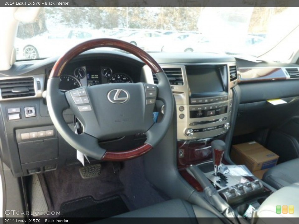 Black Interior Dashboard for the 2014 Lexus LX 570 #88882458