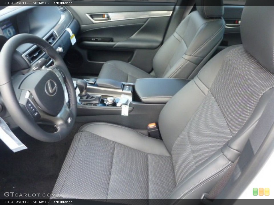 Black Interior Front Seat for the 2014 Lexus GS 350 AWD #88882971