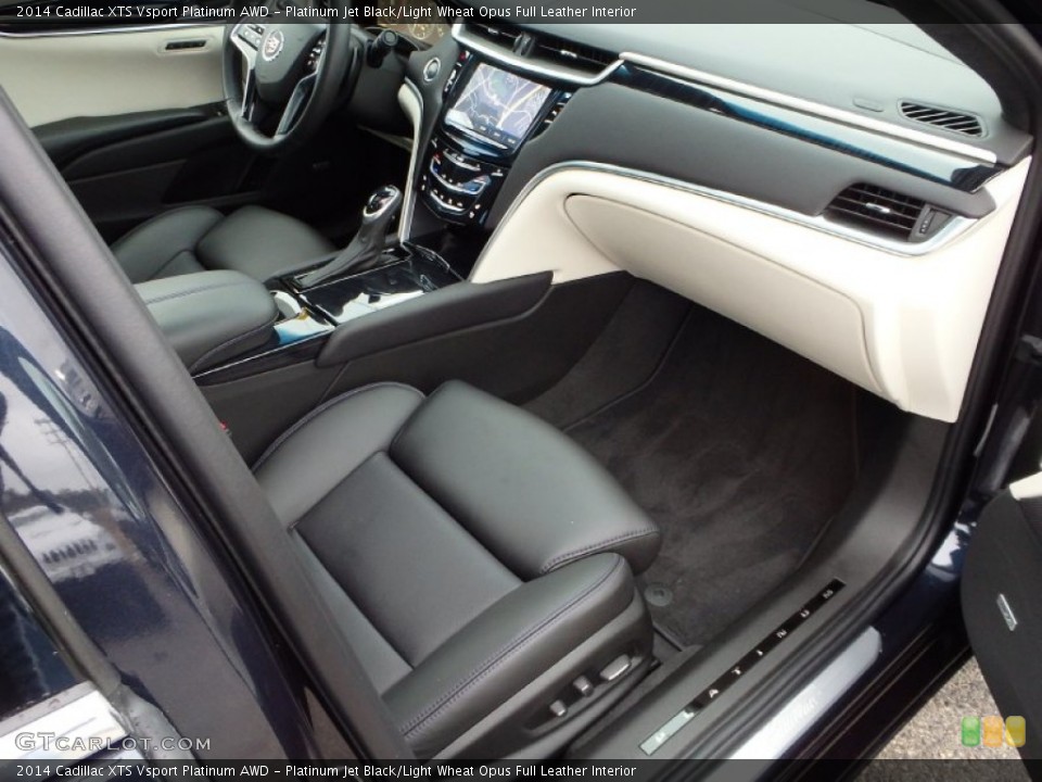 Platinum Jet Black/Light Wheat Opus Full Leather Interior Dashboard for the 2014 Cadillac XTS Vsport Platinum AWD #88884012