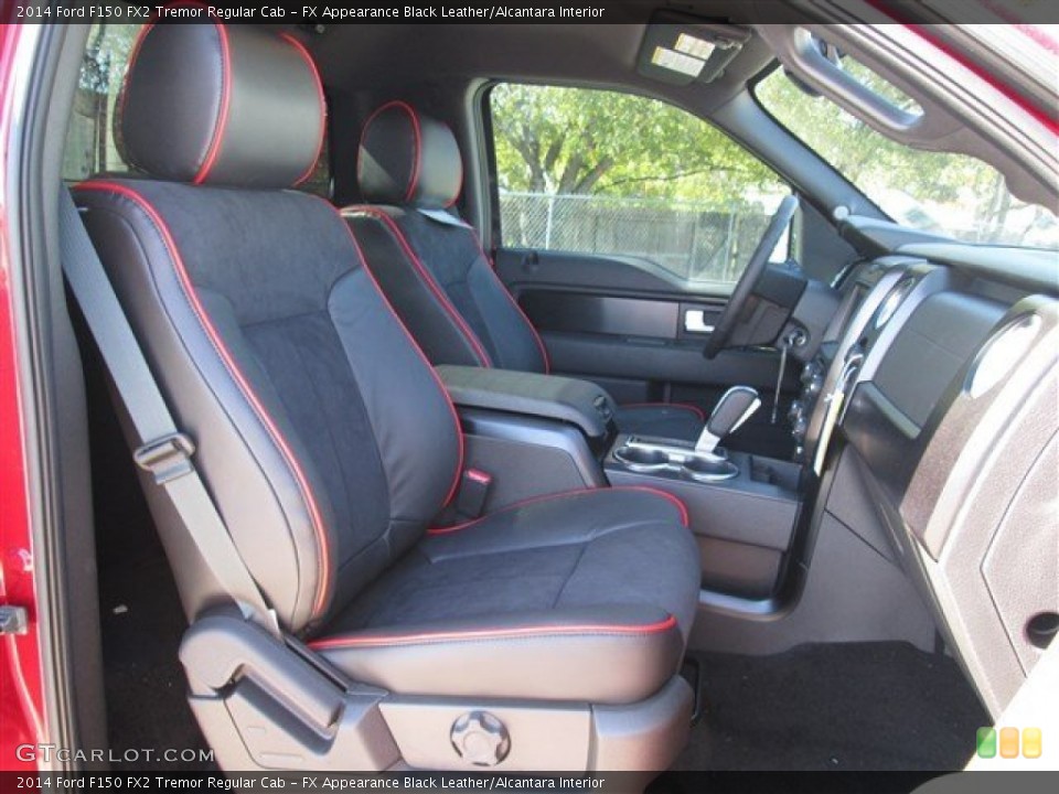 FX Appearance Black Leather/Alcantara Interior Front Seat for the 2014 Ford F150 FX2 Tremor Regular Cab #88886182