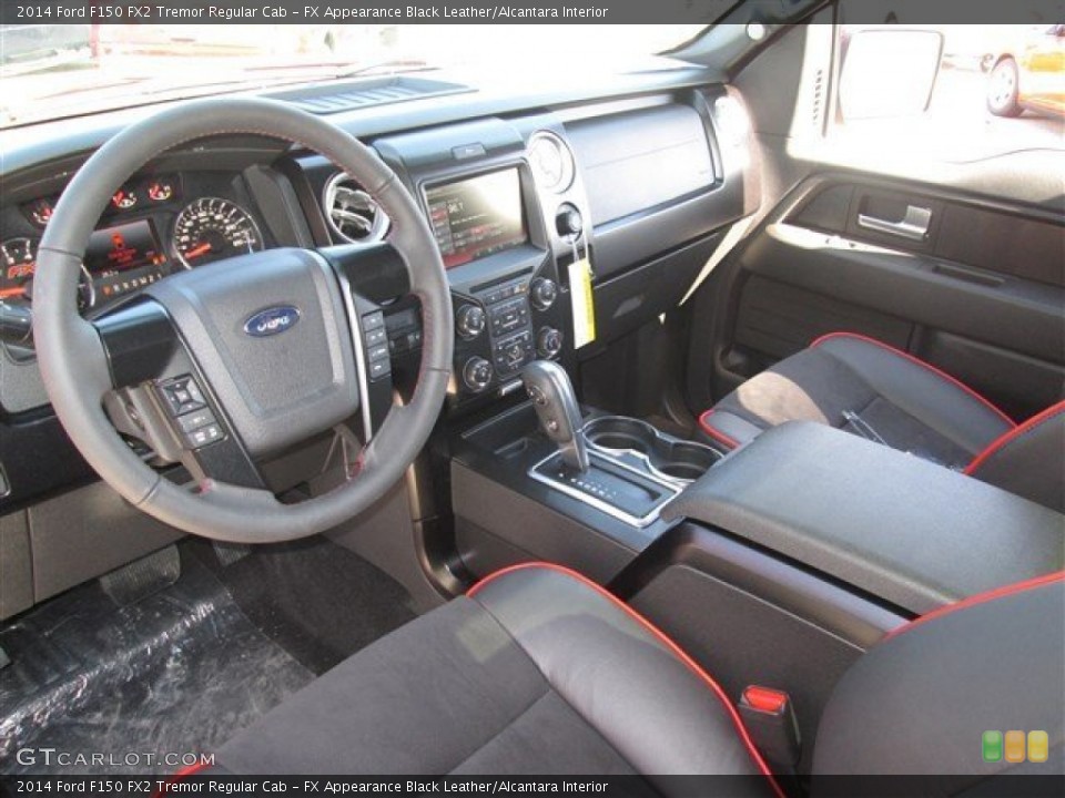 FX Appearance Black Leather/Alcantara Interior Prime Interior for the 2014 Ford F150 FX2 Tremor Regular Cab #88886314
