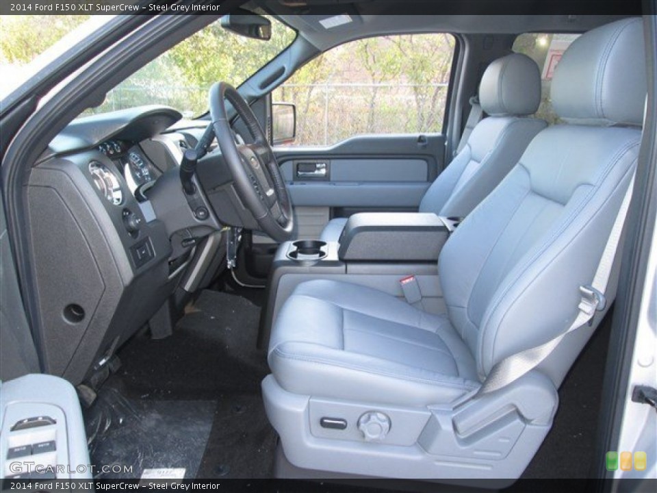 Steel Grey Interior Front Seat for the 2014 Ford F150 XLT SuperCrew #88887754