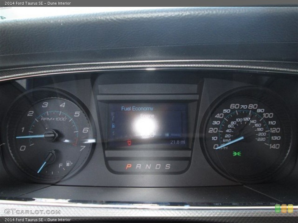 Dune Interior Gauges for the 2014 Ford Taurus SE #88888384