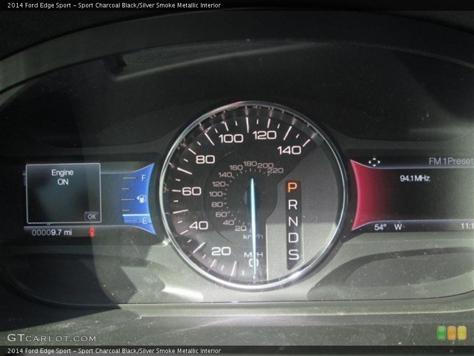 Sport Charcoal Black/Silver Smoke Metallic Interior Gauges for the 2014 Ford Edge Sport #88888678